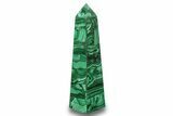 Tall, Polished Malachite Obelisk - DR Congo #266054-1